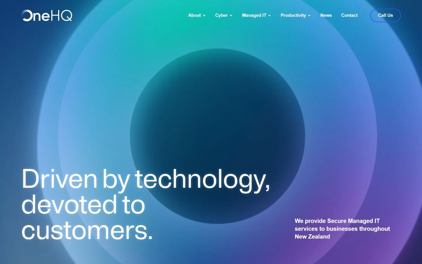 OneHQ website preview